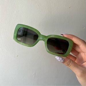 TopFoxx Gigi Green Matcha Sunglasses